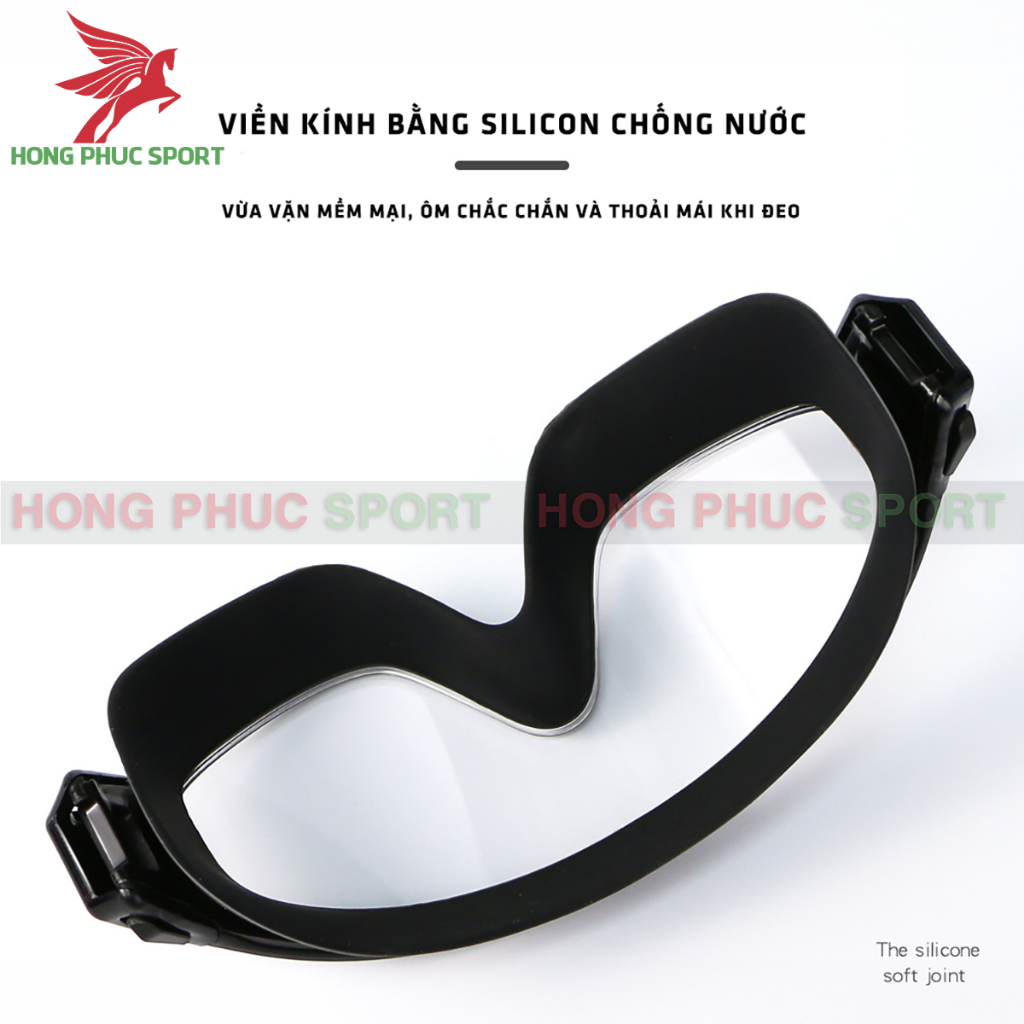 Kính bơi người lớn HAIZID chống nước và chống sương mù độ nét cao khung lớn kèm nút bịt tai hàng cao cấp loại 1