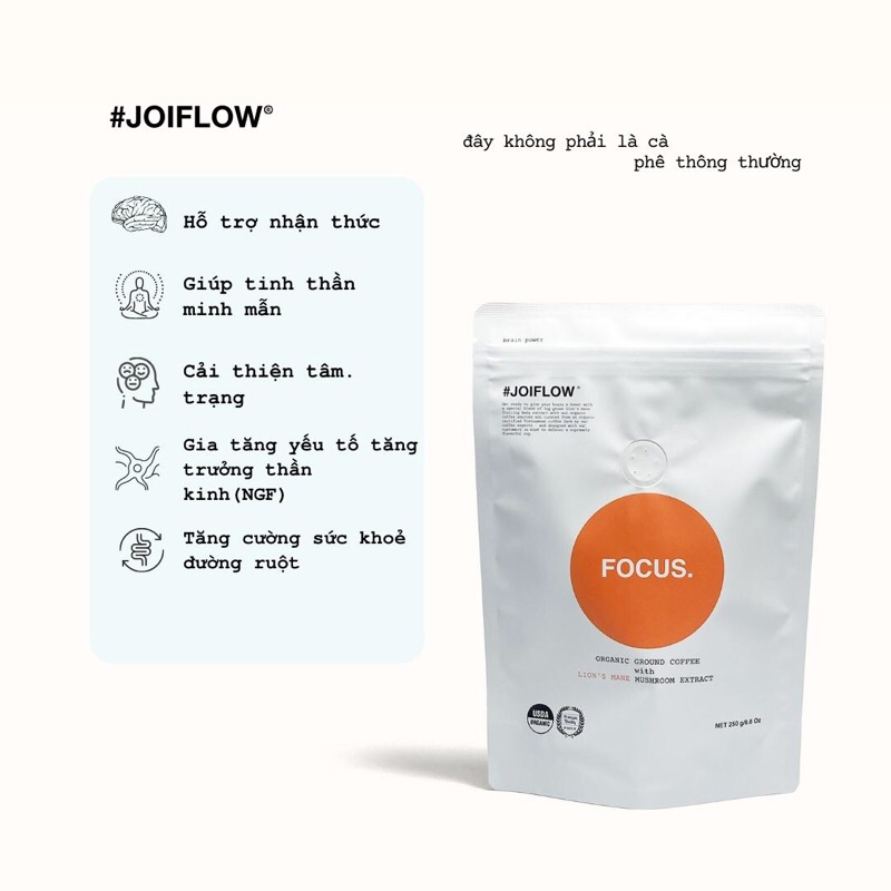 Cà Phê Bột Cà Phê Pha Máy Cà Phê Nấm Hầu Thủ Hữu Cơ, Lion’s Mane Mushroom