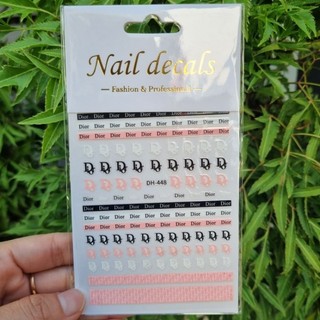 {HỎA TỐC 1h} Sticker thương hiệu chanel, miếng dán móng tay 3d