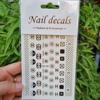 {HỎA TỐC 1h} Sticker thương hiệu chanel, miếng dán móng tay 3d