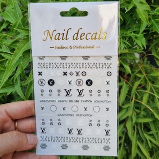 {HỎA TỐC 1h} Sticker thương hiệu chanel, miếng dán móng tay 3d