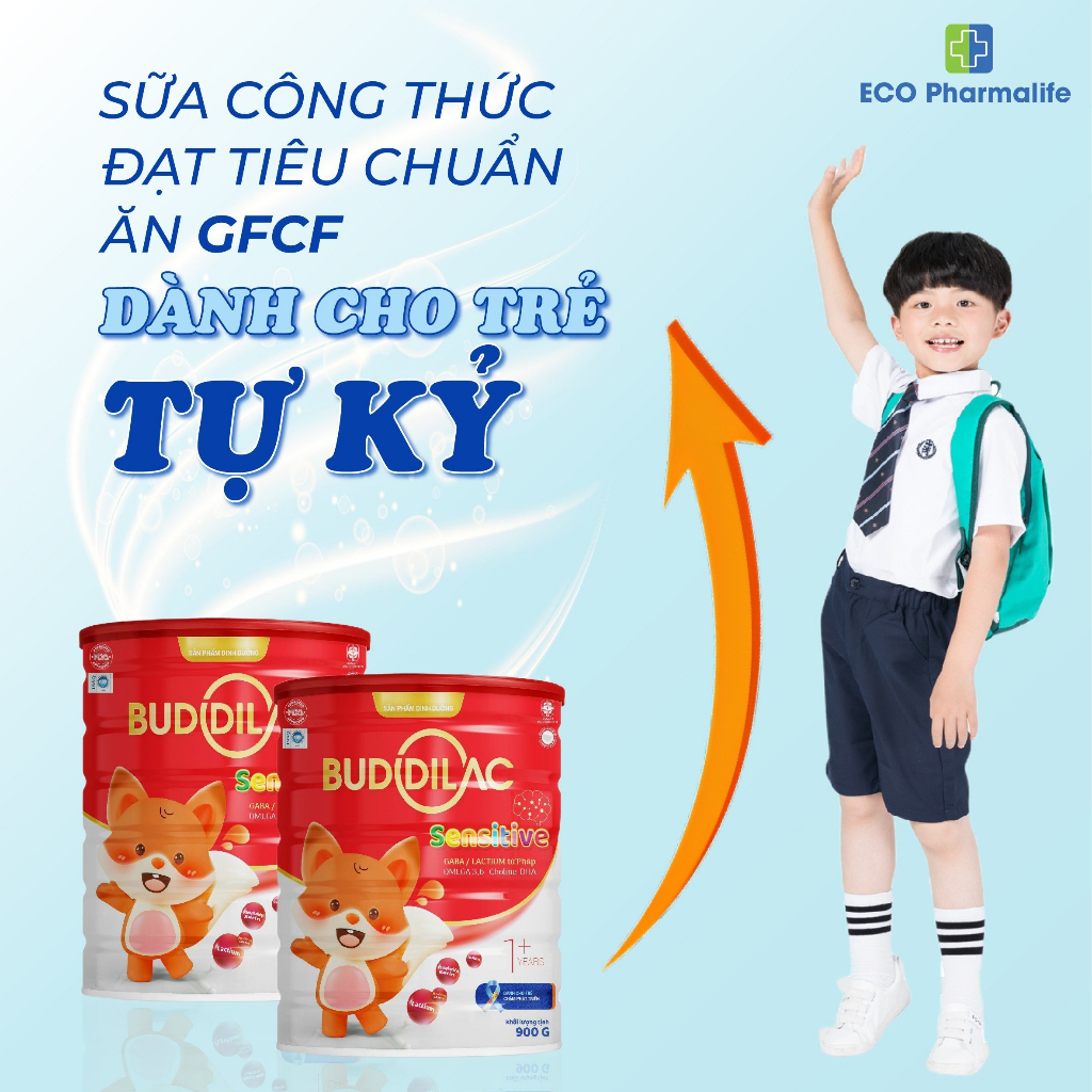 Sữa Bột Buddilac Sensitive Cho Bé Chậm, Rối Loạn Phát Triển, Trẻ Tự Kỷ - Lon 900gr