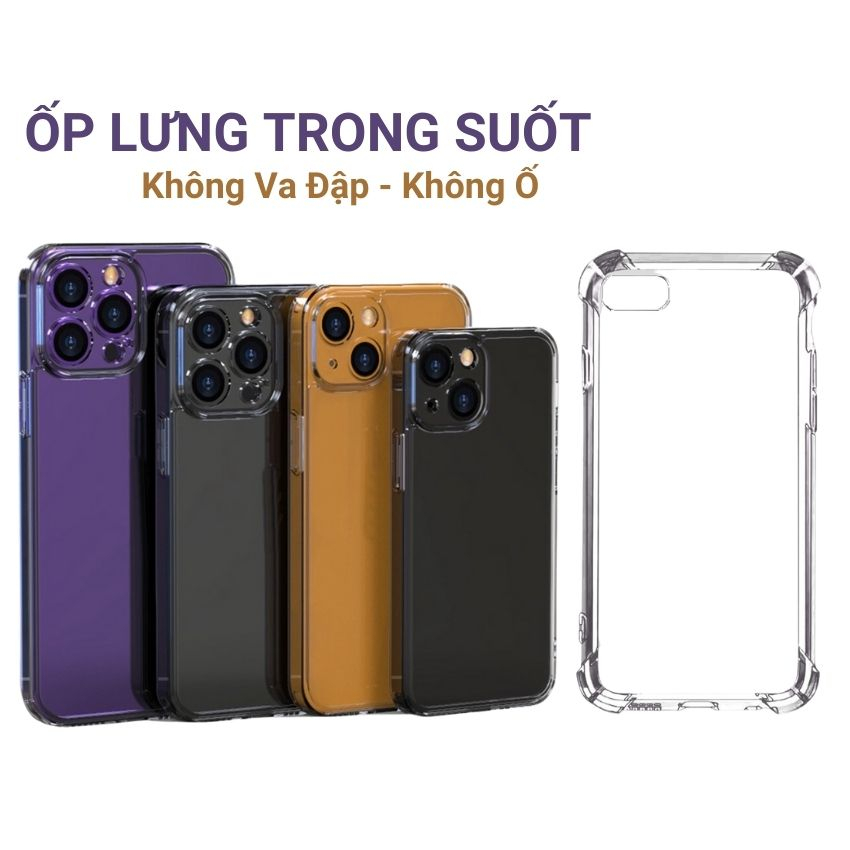 Ốp Lưng Trong Suốt Không Ố Vàng Lưng Cứng Viền Dẻo Chống Xước Tuyệt Đối Iphone 13 promax 12 12pro 12promax,11 promax 14 | BigBuy360 - bigbuy360.vn