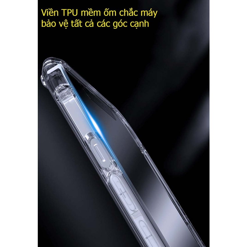 Ốp Lưng Trong Suốt Không Ố Vàng Lưng Cứng Viền Dẻo Chống Xước Tuyệt Đối Iphone 13 promax 12 12pro 12promax,11 promax 14 | BigBuy360 - bigbuy360.vn