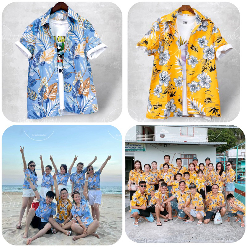 Áo Sơ Mi Hoạ Tiết Chất Vải Mềm Mát - Áo Nhóm - Teambuilding- Đủ Size