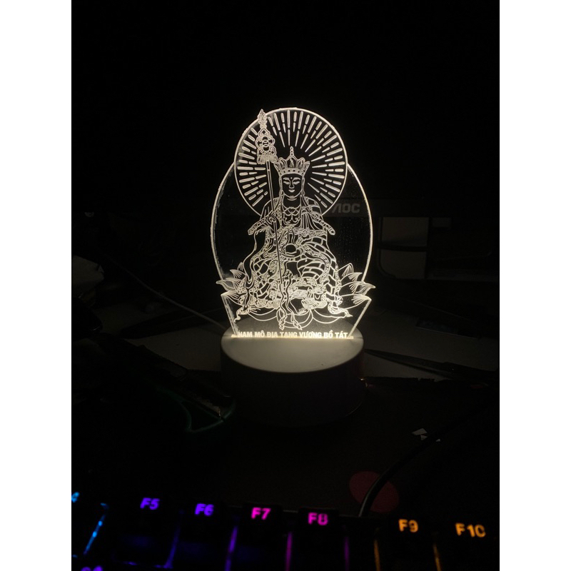 Đèn led khắc tượng Địa Tạng Vương Bồ Tát để bàn trang trí | BigBuy360 - bigbuy360.vn