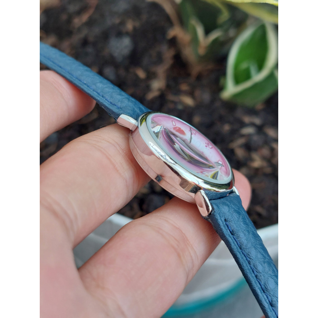 Đồng hồ nữ Disney dây da chạy pin hàng Si