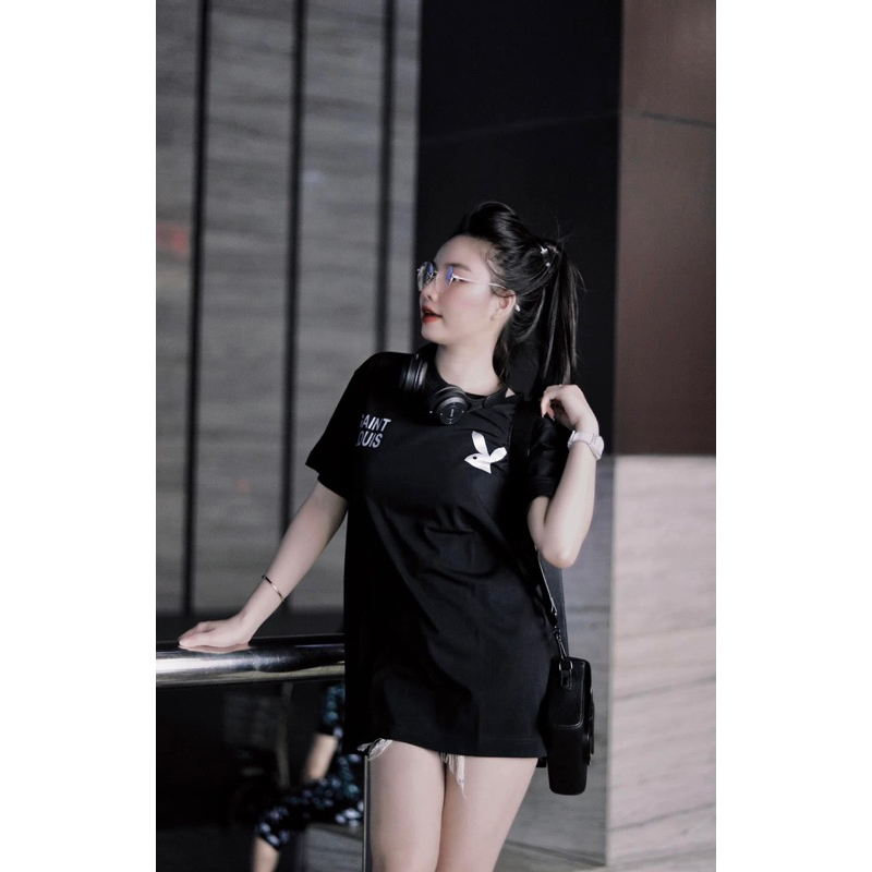 Áo phông Thỏ L.V Nam Nữ Cotton Không Xù Form Rộng