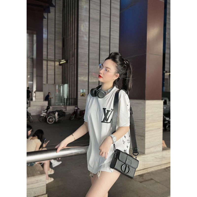 Áo phông Thỏ L.V Nam Nữ Cotton Không Xù Form Rộng