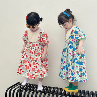 Váy Bé Gái CELINA V19 Đầm Trẻ Em Chất Liệu Thô Cotton Cao Cấp Thiết Kế Kiểu Dáng Vintage Xinh Xắn