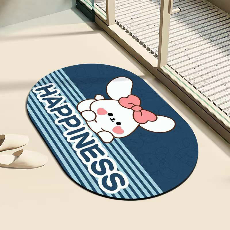 Thảm lau chân, thảm bali đế cao su chống trượt 40x60cm