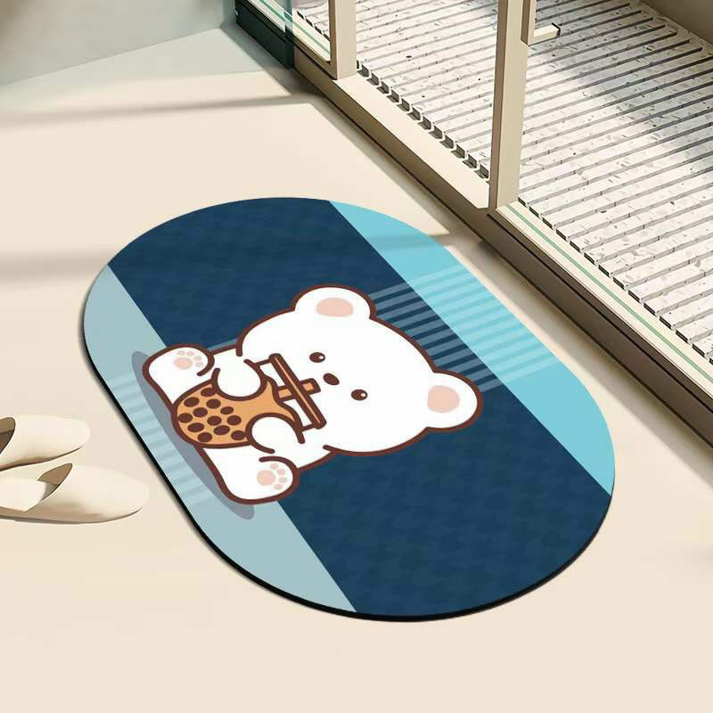 Thảm lau chân, thảm bali đế cao su chống trượt 40x60cm