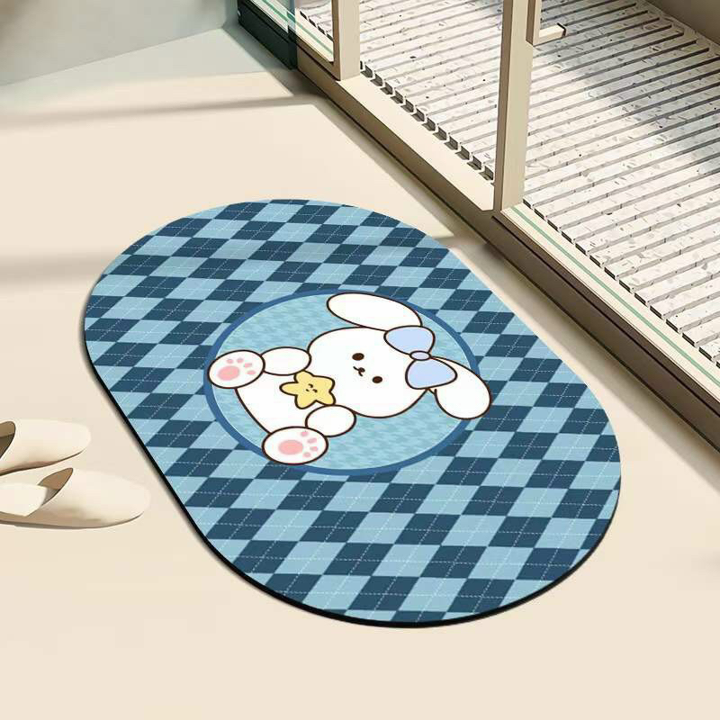 Thảm lau chân, thảm bali đế cao su chống trượt 40x60cm