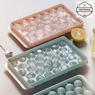 Khay đá bi tròn 33 viên có nắp đậy Việt Nhật (6978), Hàng loại 1