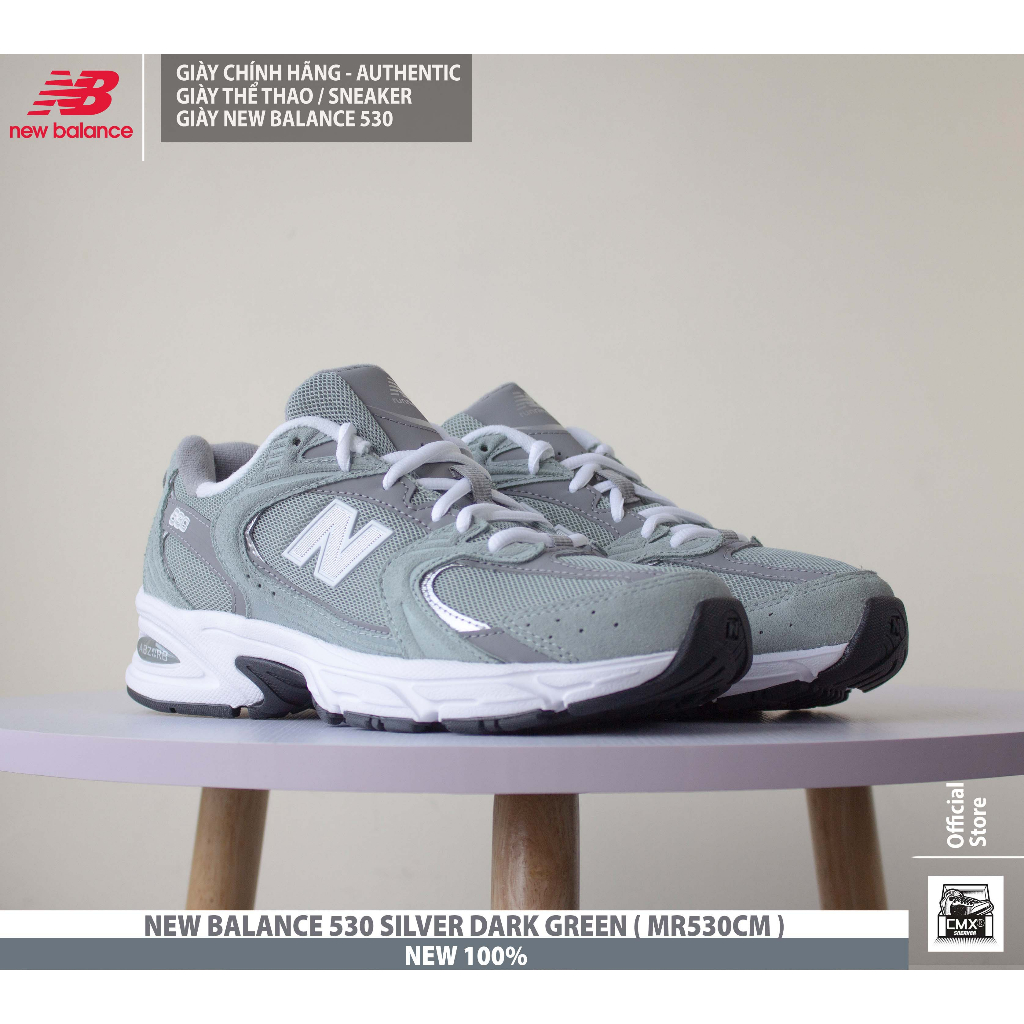 Giày New Balance 530 SILVER DARK GREEN  - AUTHENTIC 100%