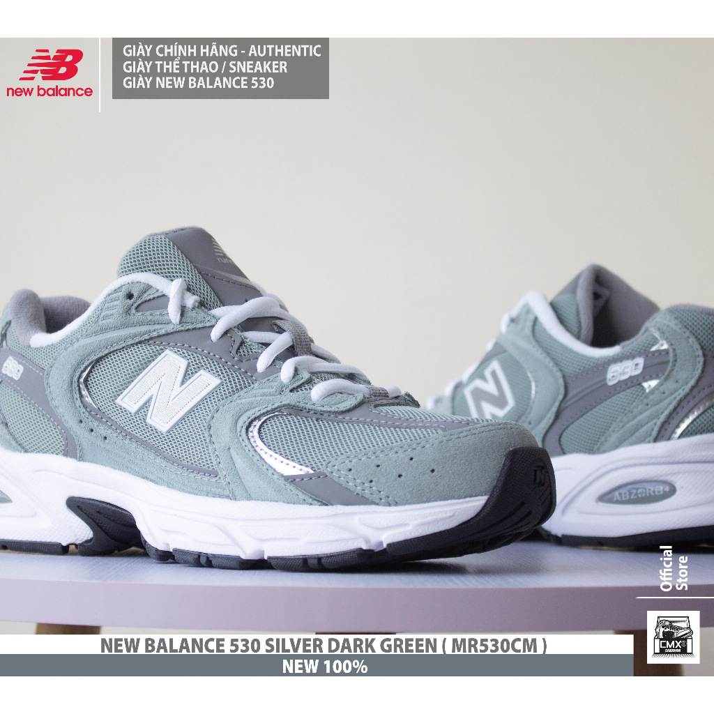Giày New Balance 530 SILVER DARK GREEN  - AUTHENTIC 100%