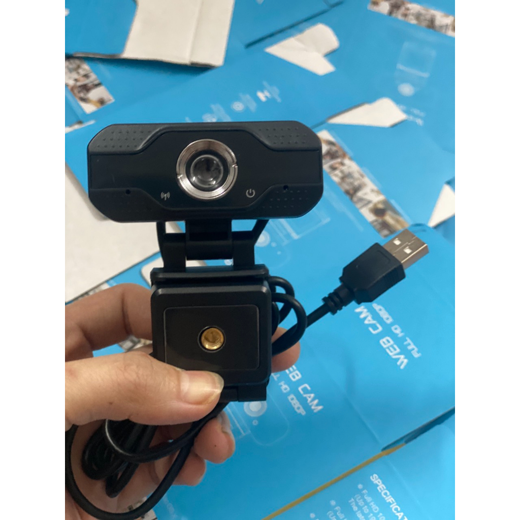 Webcam Chân Cao có mic dùng cho máy tính có tích hợp mic - Webcam kẹp màn hình 720p - Webcam kẹp màn hình 1080p