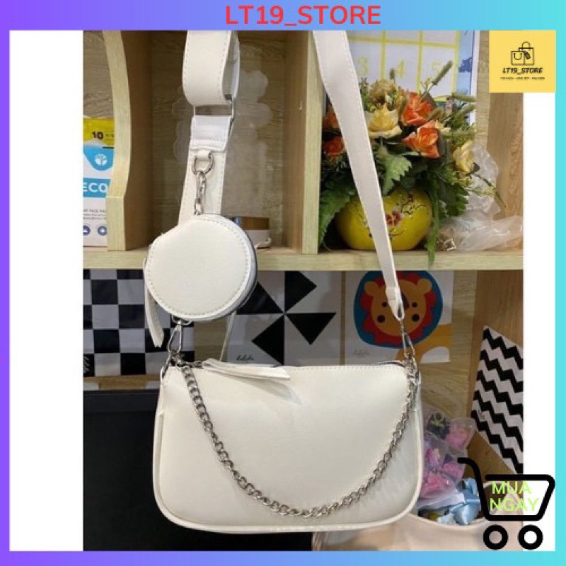 Túi xách nữ đeo chéo sét đôi phối đồ đẹp