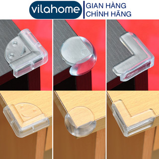 Miếng Bọc Cạnh Bàn VilaHome, Nút Bịt Cạnh Bàn Silicon Tránh Va Đập, An Toàn