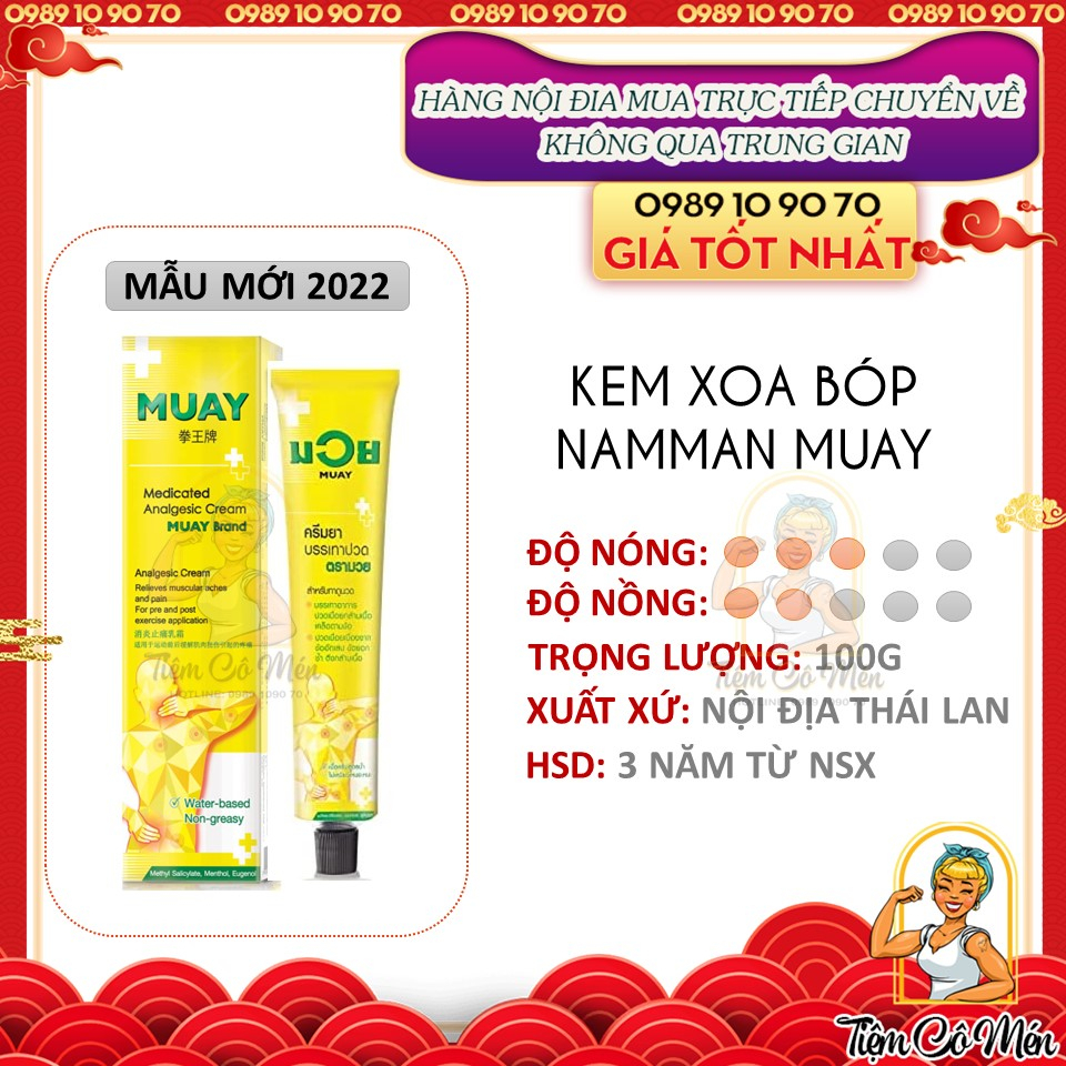 Dầu Xoa Bóp Namman Muay Boxing Cream - Dạng Kem - Đủ Size - Dầu Thái Lan Nội Địa - Chăm Sóc Chấn Thương