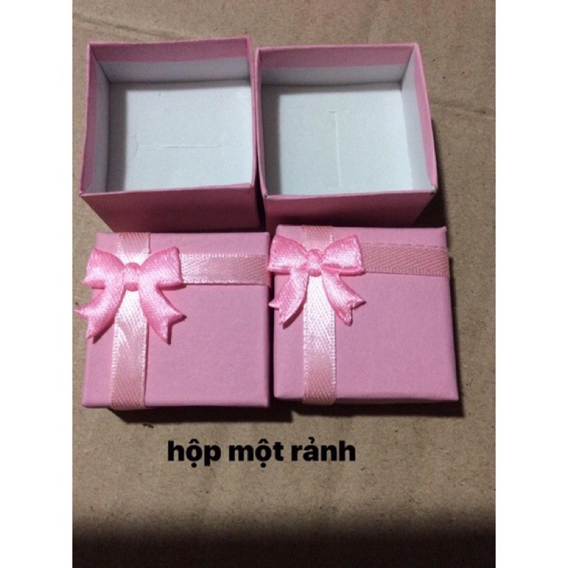Combo-30 hộp có nơ hộp để được 1 chiếc nhẫn 4x4cm