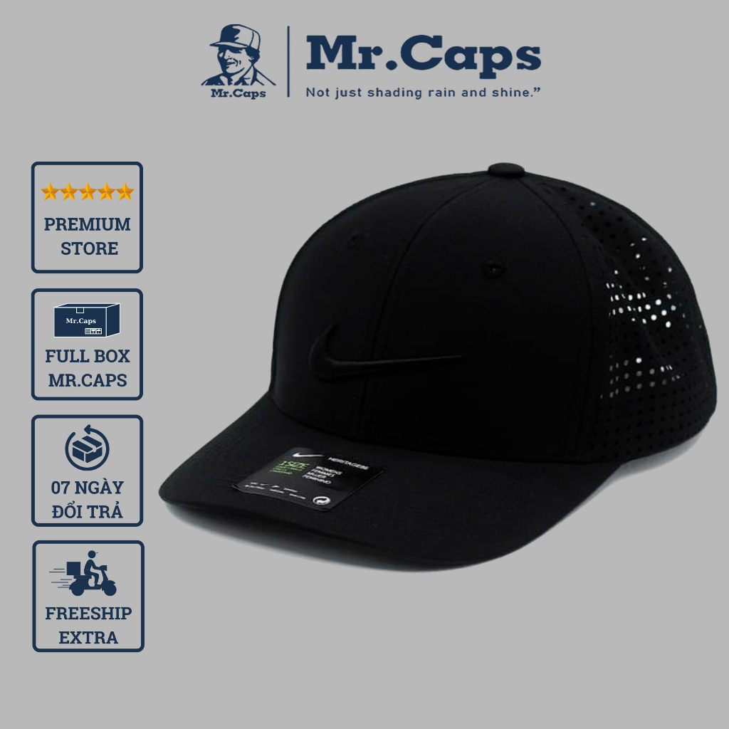 Mũ lưỡi trai lưới Ni.ke chính hãng - Nón kết lưới form unisex phong cách ullzang cao cấp nam nữ Mrcap Store NK02