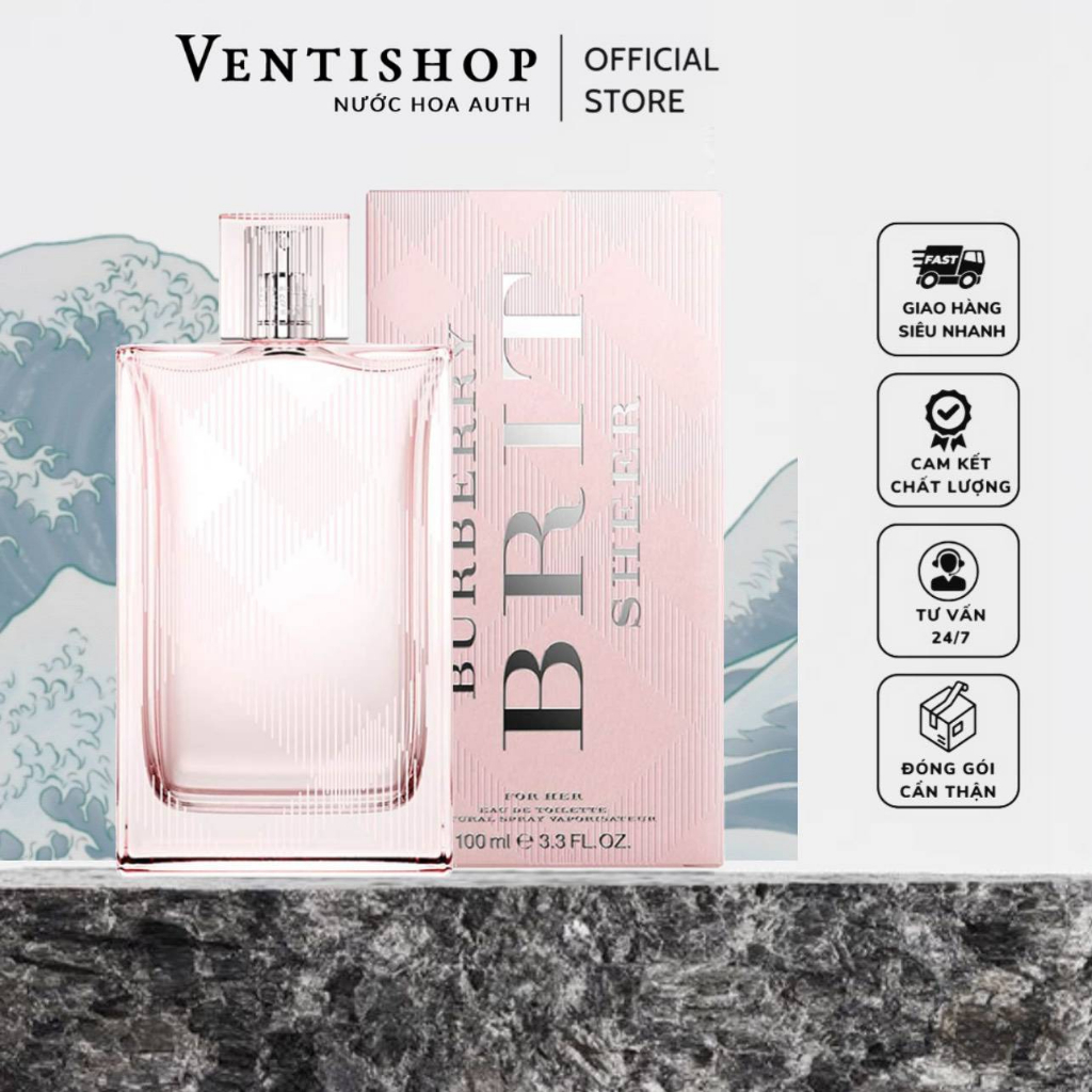| 𝐕𝐄𝐍𝐓𝐈𝐒𝐇𝐎𝐏.𝟔𝟖 | Nước hoa nữ Burberry Brit Sheer Eau De Toilette 100ml