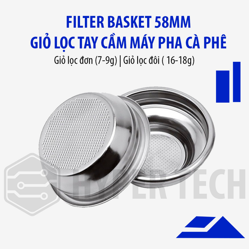 Filter  tay cầm máy pha cà phê loại 58mm