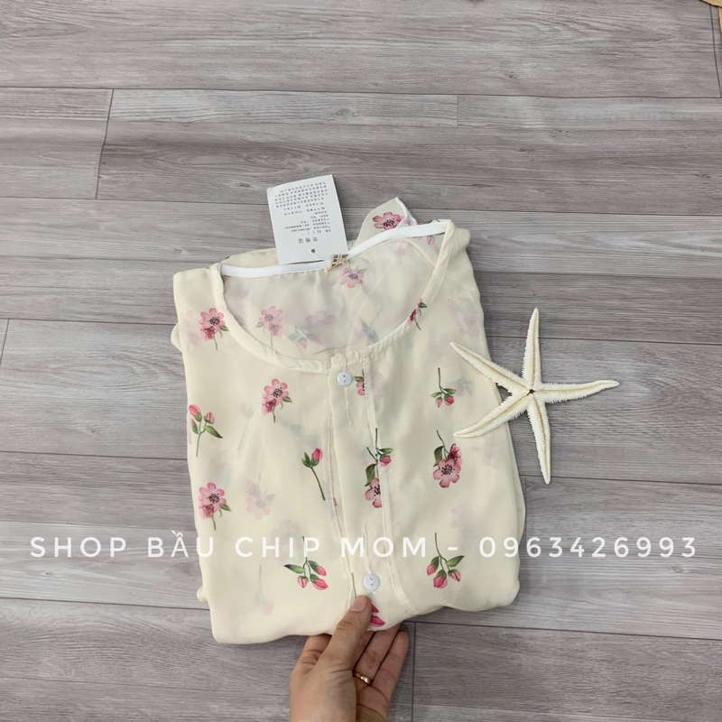 Váy Bầu hoa thiết kế đuôi cá tơ mềm 2 lớp, siêu sang chảnh, xinh nhẹ nhàng cho mẹ - VH62