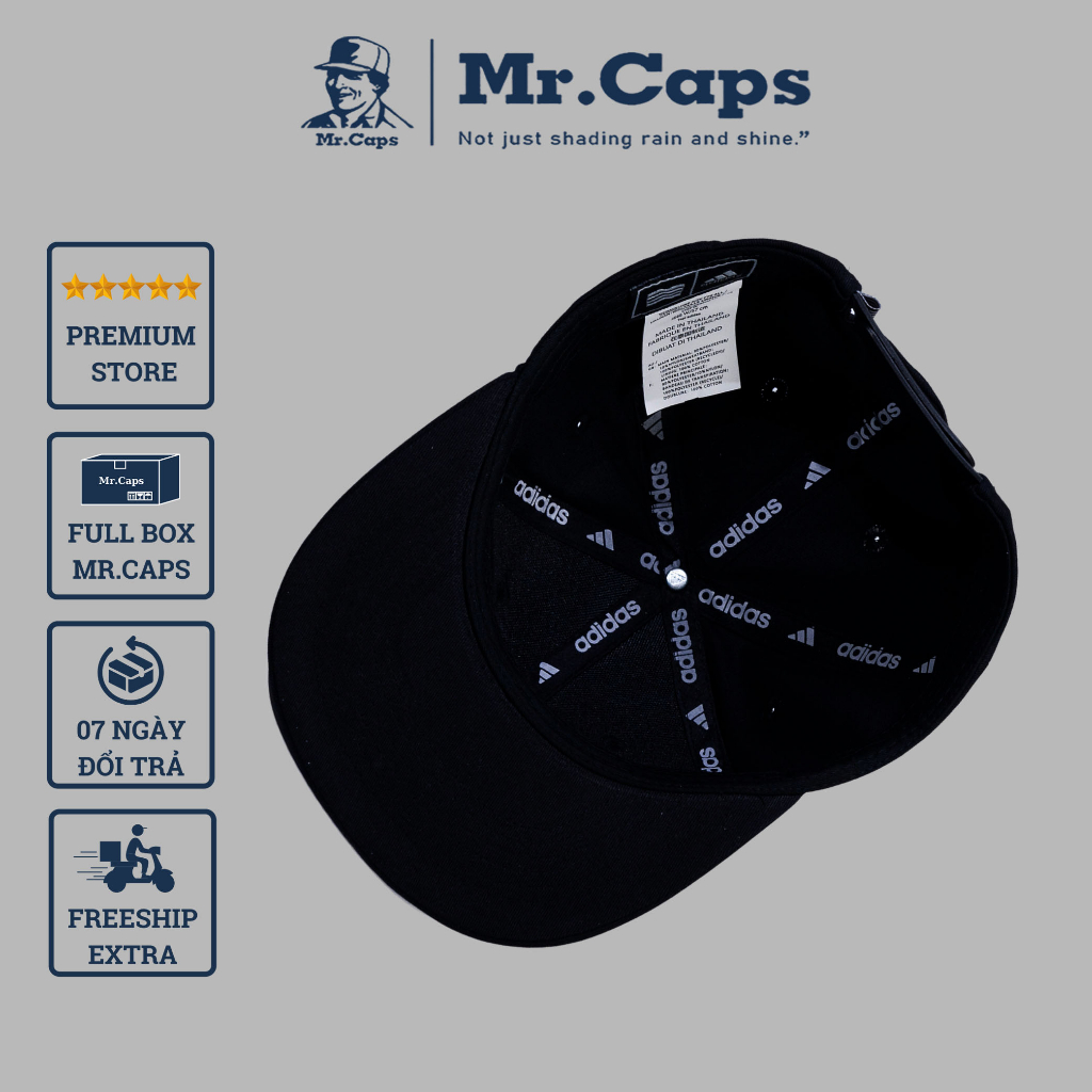 Nón snapback adidas Full Box - Mũ hiphop phong cách ulzzang vải kaki cao cấp form unisex cho cả nam nữ Mrcap Store
