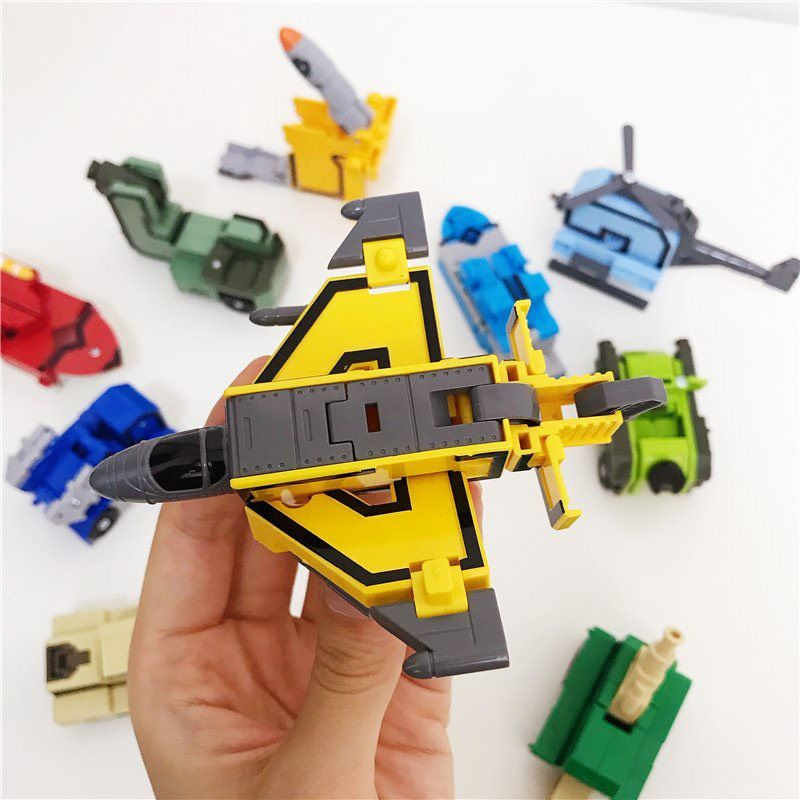 Đồ Chơi Lắp Ghép Bộ Chữ Số Biến Hình Từ 0 1 2 3 4 5 6 7 8 9 Thành Robot Zize To