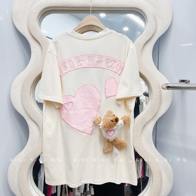 Áo Phông Gấu Marzo Tim Hot Hit