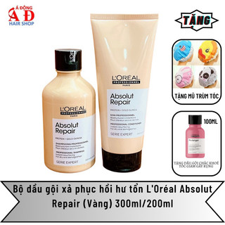 Bộ gội xả phục hồi tóc hư tổn L'Oréal Serie Expert Absolut Repair 300/200ml 