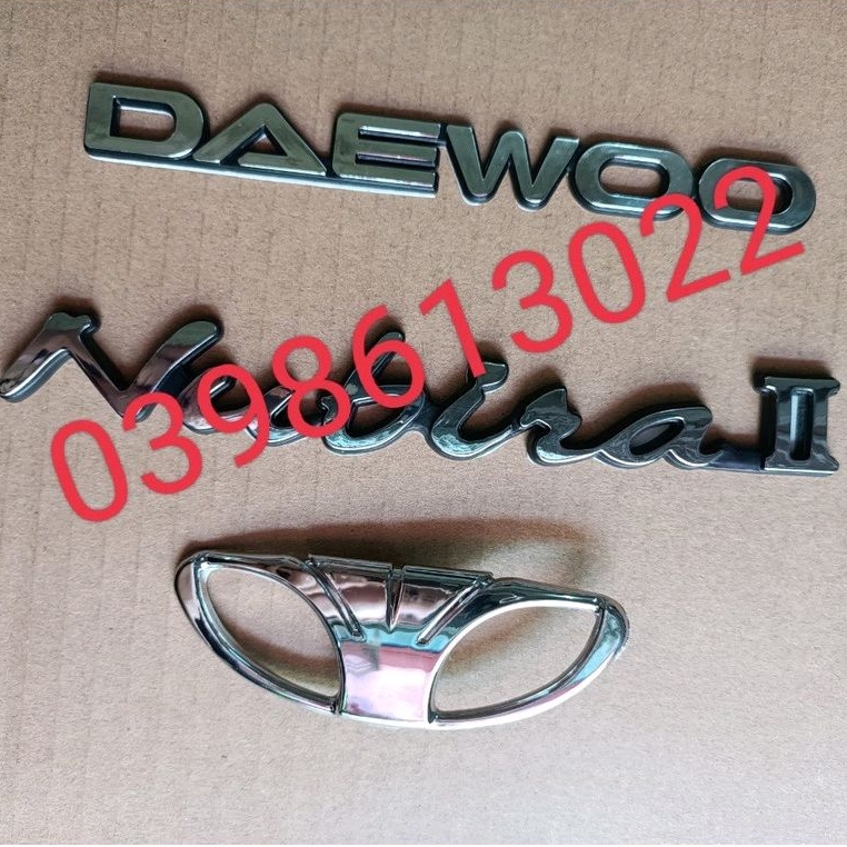 Logo, tem dán, chữ nổi 3D sau xe Daewoo Nubira- Phụ tùng Tuấn Triết