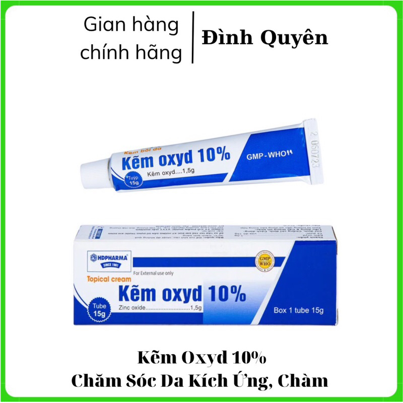 Kem Bôi Da Kẽm Oxyd 10%
