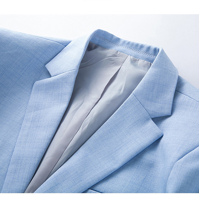 Áo vest nam cao cấp thiết kế 2 màu xanh trắng trẻ trung lịch lãm T19