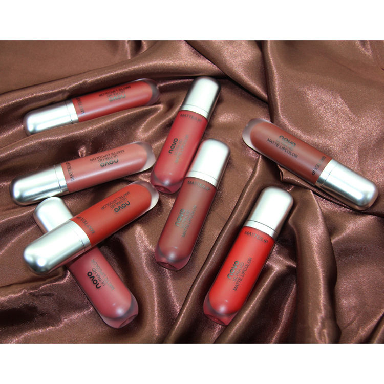 Son kem Novo 08 chính hãng siêu mềm mịn môi không khô môi