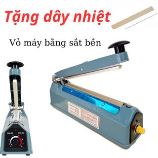 Máy hàn miệng túi  20cm vỏ sắt không kén túi hàn kín nhanh chóng tiện lợi, hàn cắt màng co
