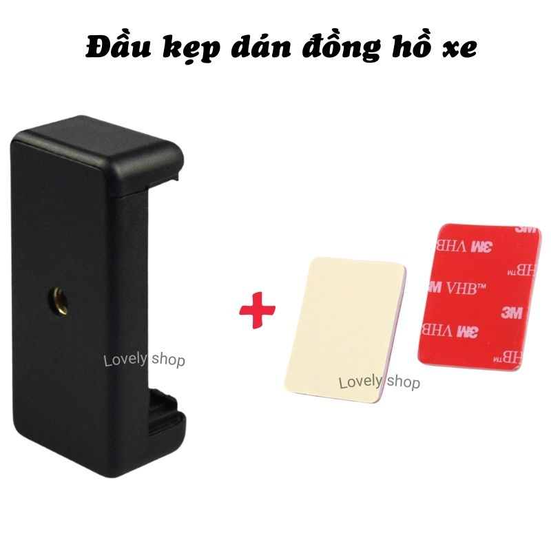 Đầu kẹp điện thoại xịn dán lên đồng hồ xe máy + tặng thêm 1 miếng keo 3m