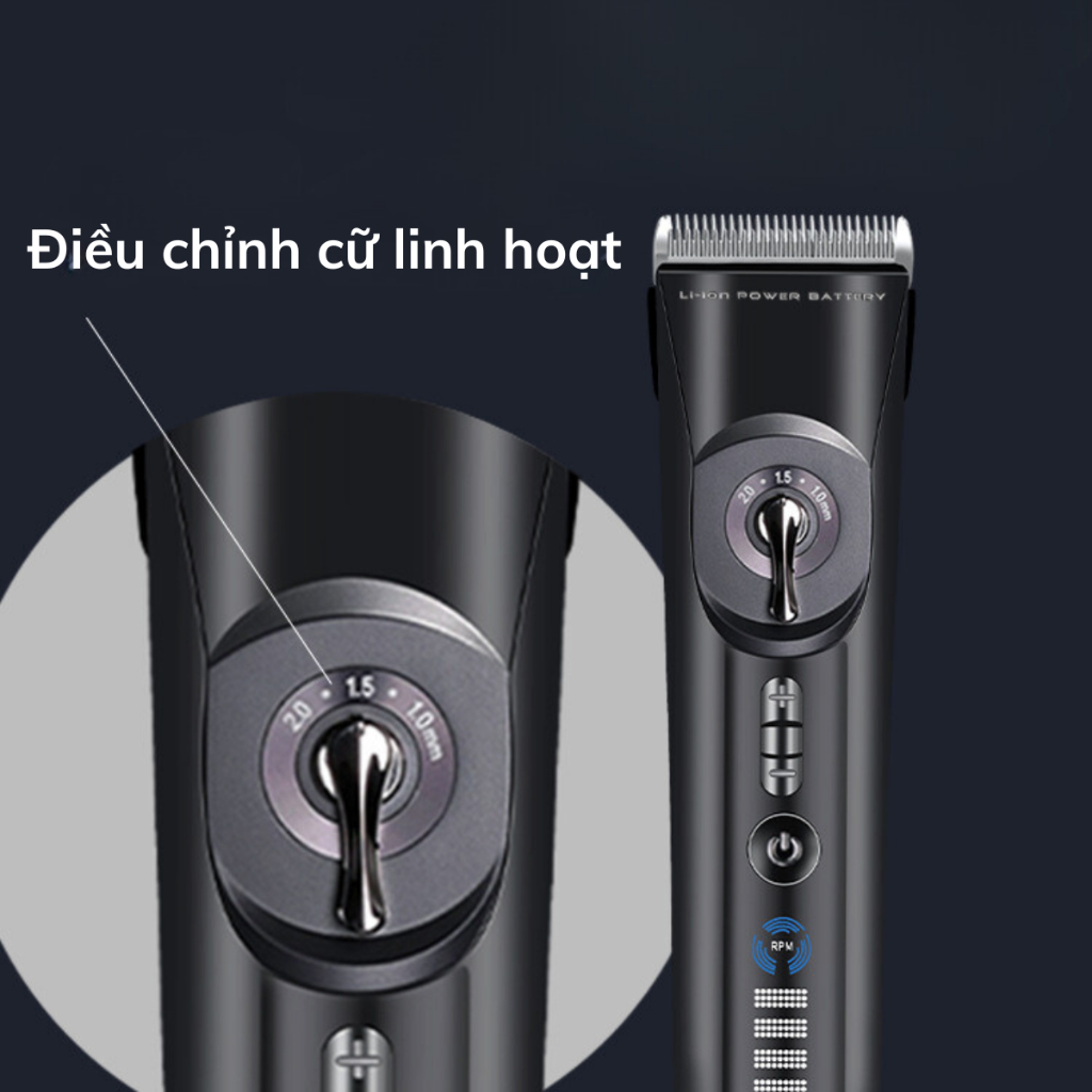 Tông đơ cắt tóc chuyên nghiệp Codos CHC925, tăng đơ cắt tóc chuyên nghiệp cầm tay