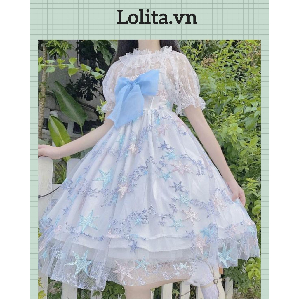 Váy lolita ngôi sao xinh xắn phong cách Nhật - VIDEO TỰ QUAY (Kèm ảnh thật)