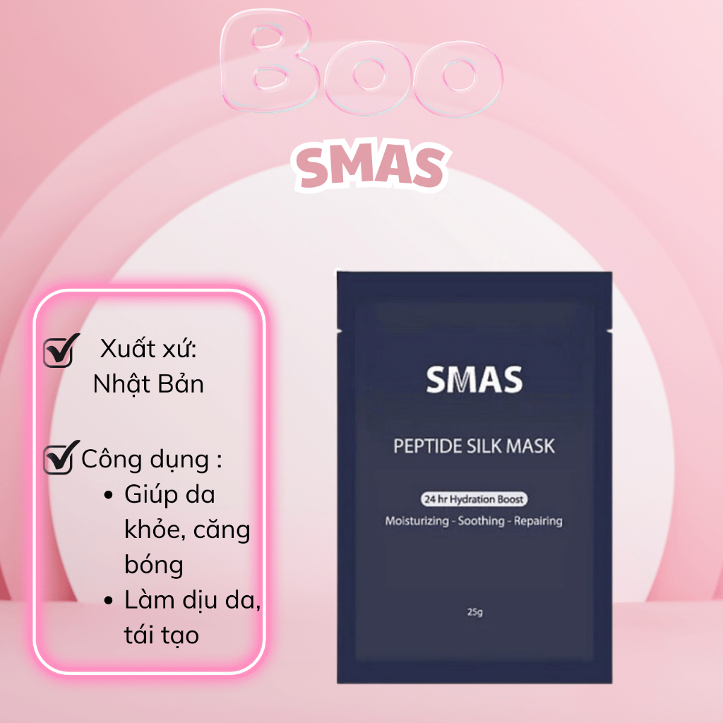 MẶT NẠ PHỤC HỒI SMAS PEPTIDE SILK MASK (1 mask)