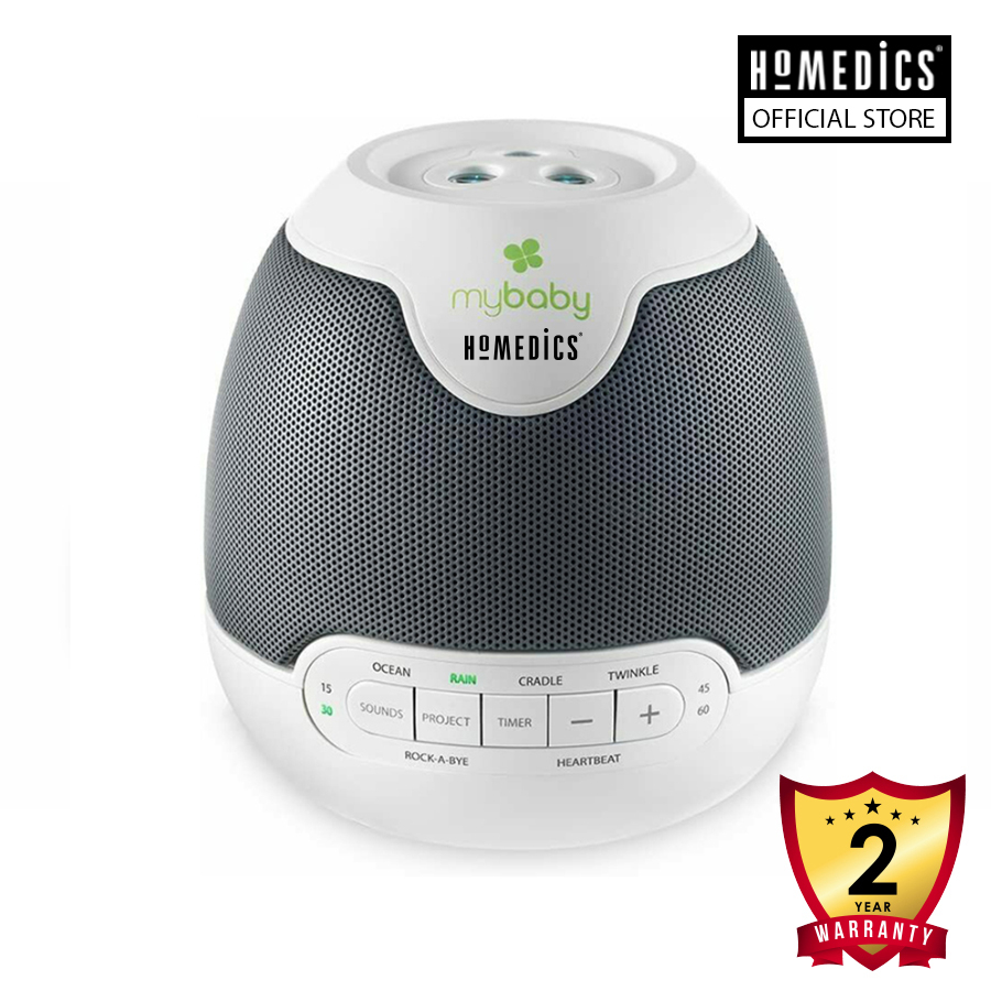 Máy ru ngủ kèm máy chiếu ánh sáng Homedics MYB-S305C - Hàng chính hãng