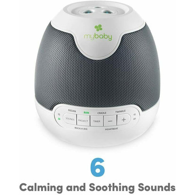 Máy ru ngủ kèm máy chiếu ánh sáng Homedics MYB-S305C - Hàng chính hãng