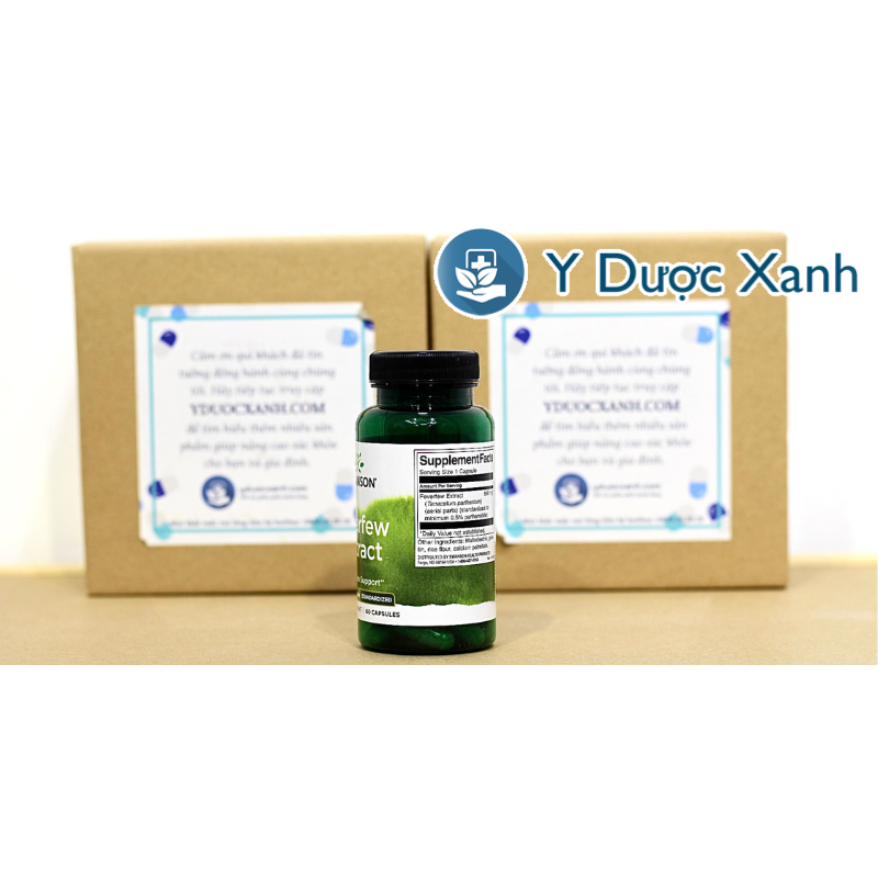SWANSON FEVERFEW EXTRACT, 60 viên, Hỗ trợ lưu thông máu và tuần hoàn não