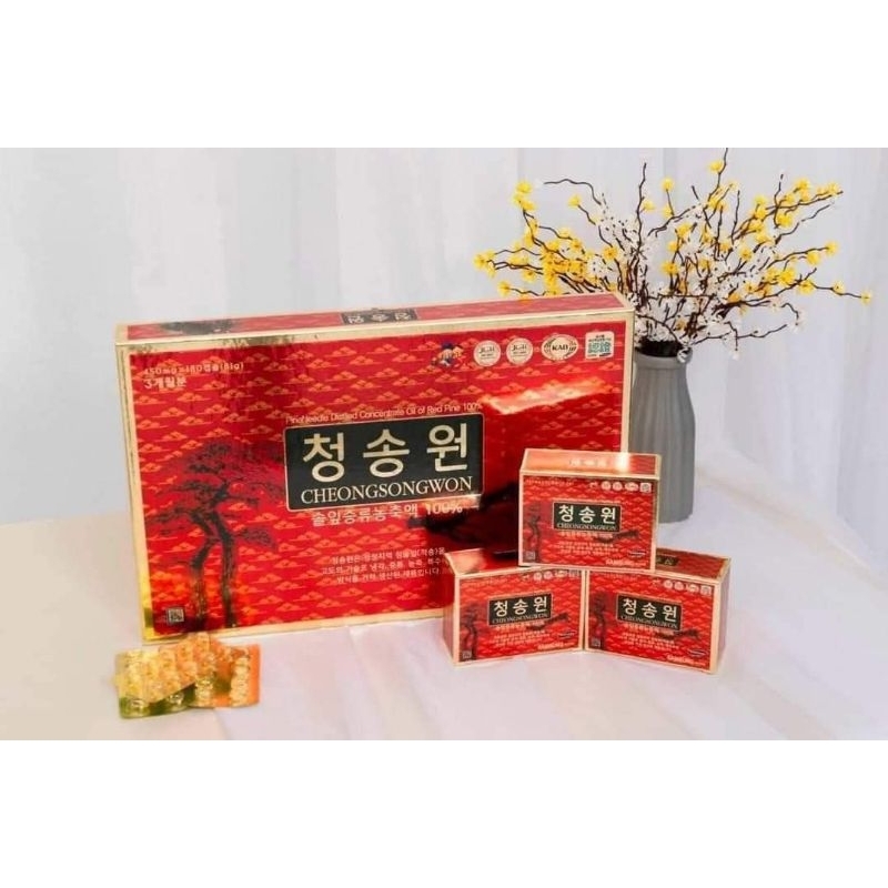 Tinh Dầu Thông Đỏ CHEONGSONGWON Hàn Quốc, Hộp Đỏ