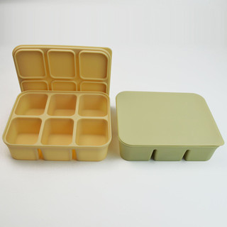 Khay làm đá silicone có nắp đậy