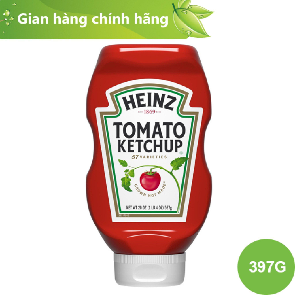 Tương Cà Úp Ngược HEINZ 397g (Date T2/2024)