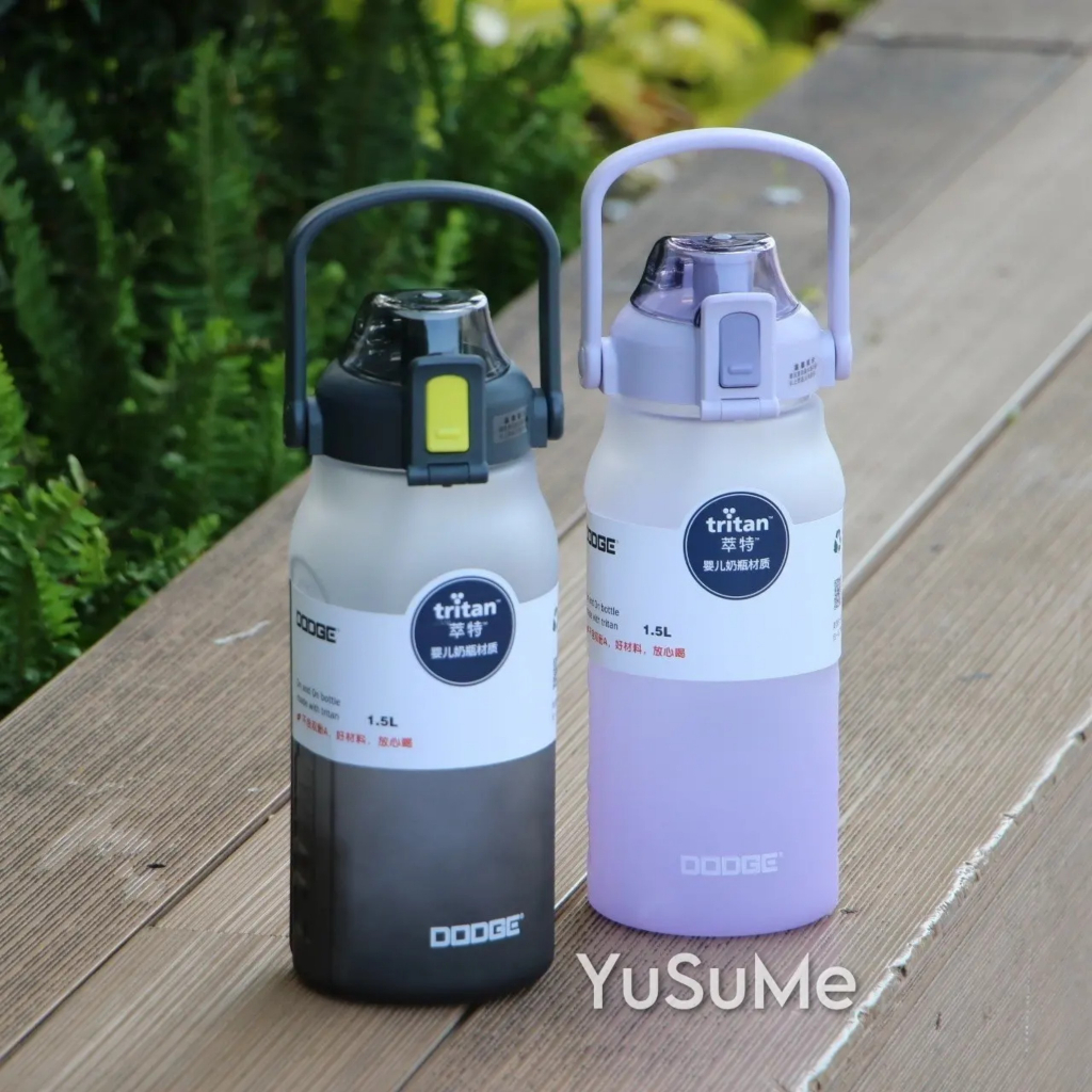 Bình Nước❤️FREESHIP❤️Thể Thao Nhựa Tritan 1500ml Kèm Sticker 3D