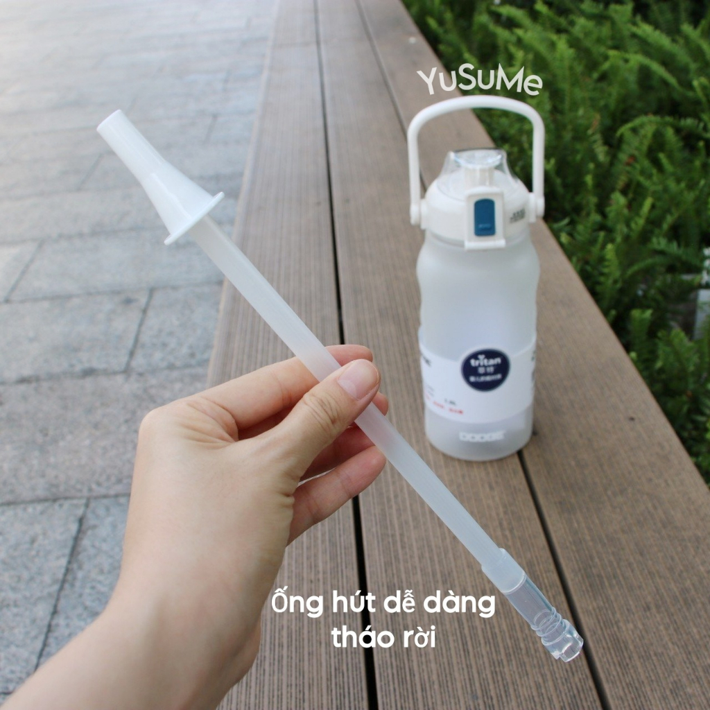 Bình Nước❤️FREESHIP❤️Thể Thao Nhựa Tritan 1500ml Kèm Sticker 3D